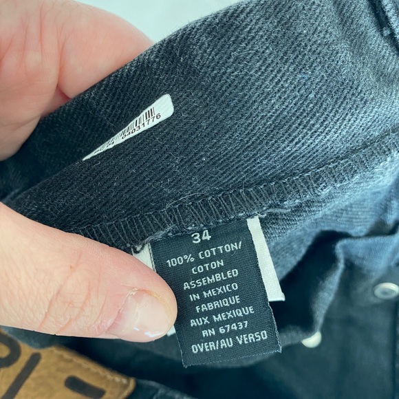 RALPH LAUREN black cropped fray hem jeans size 10 - Picture 15 of 16